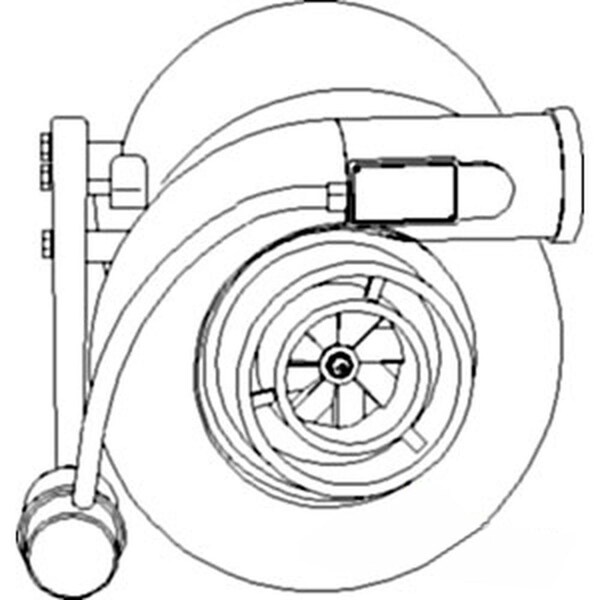 Aftermarket Turbocharger Fits Case IH MX240 MX255 MX270 MX285 STX275 STX325 FLX3300B J800426 - main